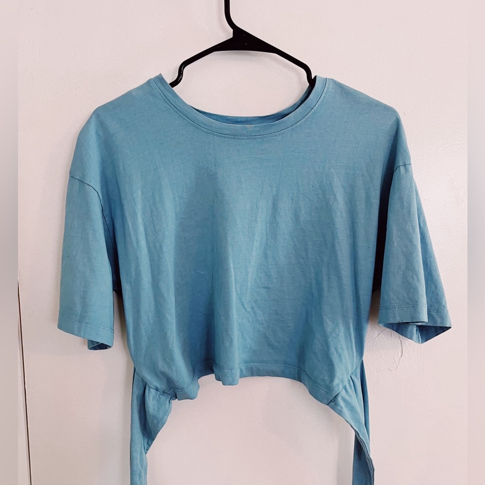 Blue Crop Top